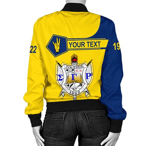 Sigma Gamma Rho Bomber Jacket Custom Simple Style