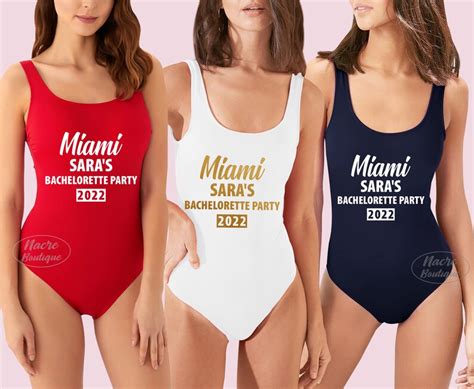 Custom Swimsuits For Women Custom Bachelorette Party Etsy