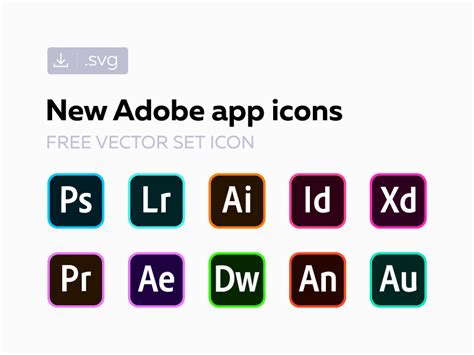 Adobe Creative Cloud Icons