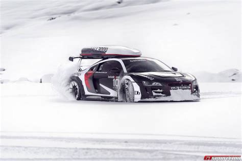 Marvelous Photoshoot Of Jon Olsson S Audi R On Snow In S Lden Gtspirit