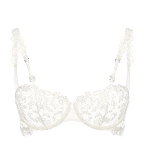 Womens La Perla White Lace Rugiada Balconette Bra Harrods Uk