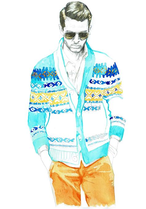 Mens Fashion Illustration By Max Gregor Mens Fashion Illustration