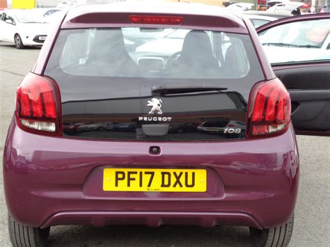 2017 17 Peugeot 108 10 Active 3 D00r Purple Berry 31000 Miles