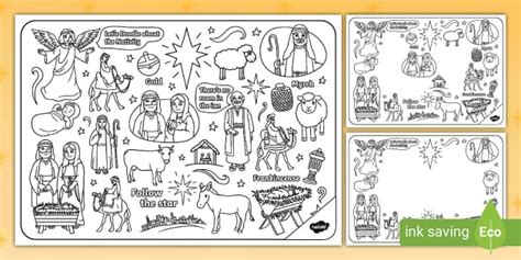 Lets Doodle About The Nativity Colouring Pages Twinkl