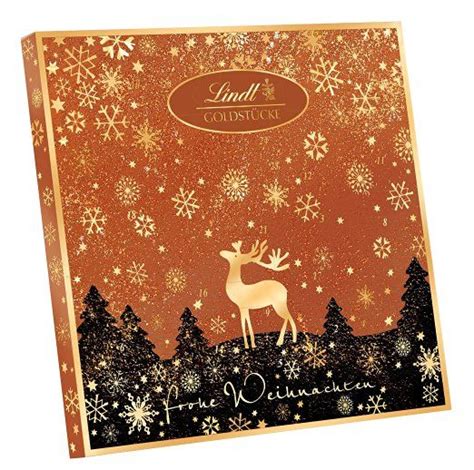 Lindt Spr Ngli Goldst Cke Adventskalender Rotgold Er Pack X G