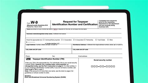 THE Working W-9 Tax Form Template