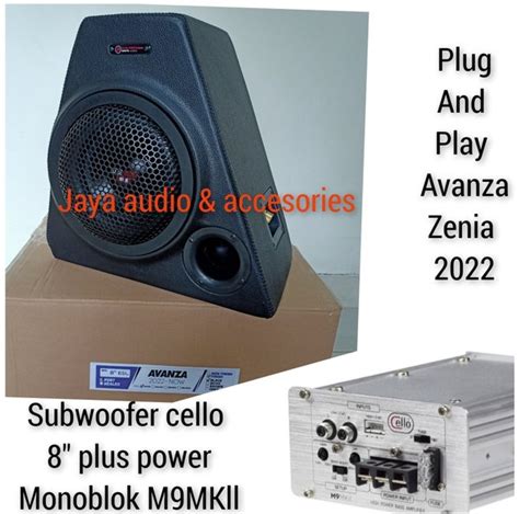 Jual Subwoofer PNP Cello W8E 8inch Avanza2022 Zenia 2022 Plus Power