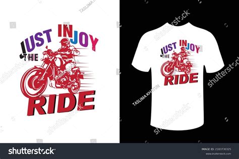 Just Enjoy Ride Tshirt Design Illustration Stock Vector Royalty Free