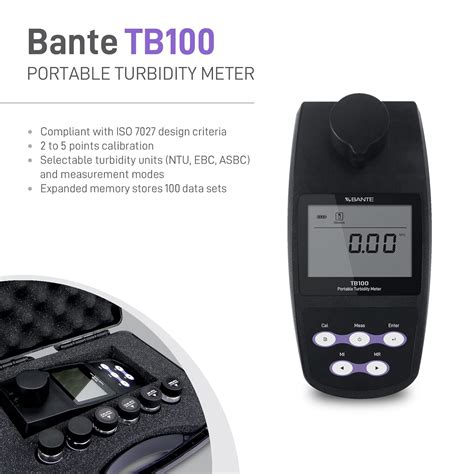 Bante Instruments Portable Turbidity Meter Kit 5 Point Calibration