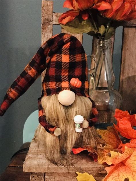 Holiday Gnome Fall Gnome Autumn Gnome Pumpkin Gnome Tomte Etsy Gnomes Tomte Fall Halloween