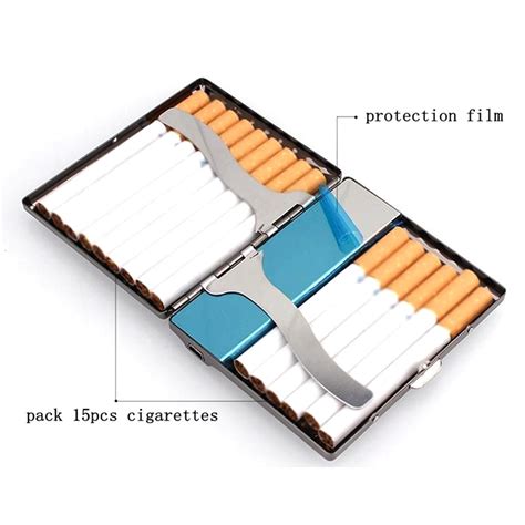 Useful Metal Cigarette Case With Electronic Usb Lighter Silver Metal Cigarette Box With