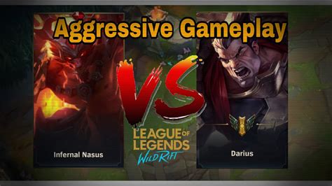 Nasus Vs Darius Main Wild Rift Nasus Gameplay Youtube