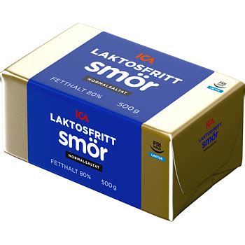 Smör 80 Normalsaltat Laktosfri Ica 500g Nätmat