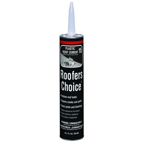 Roofers Choice Plastic Black Roof Cement Caulk Oz Rc