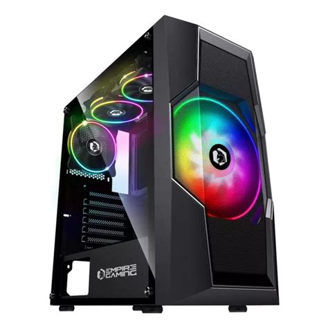 Empire Gaming Case Pc Gamer Onyx Argb Mid Tower Atx Micro Atx E Itx