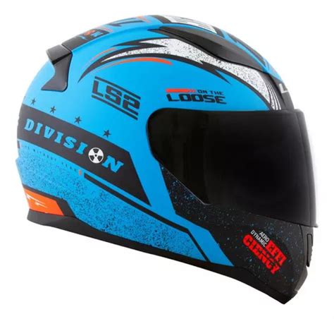 Capacete Ls Ff Rapid Thunder Azul Fosco Preto Cor Azul Preto