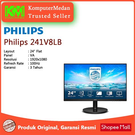 Jual Monitor Led Philips V Lb Va Fhd Ms Hz Hdmi Vga