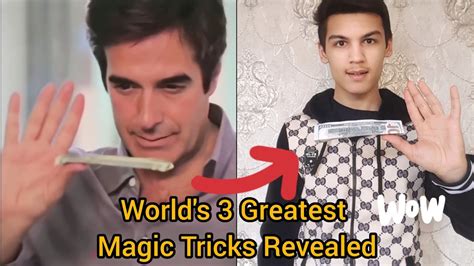 World S 3 Greatest Magic Tricks Revealed YouTube