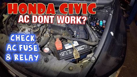 Replacing Ac Relay Honda Civc 1998 Honda Civic No Power To T