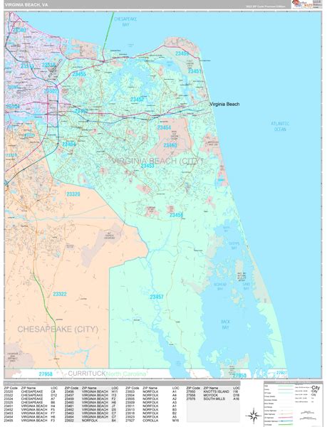 Virginia Zip Code Map