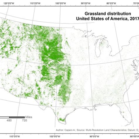 Grassland Distribution In Contiguous United States Of America Data Download Scientific Diagram