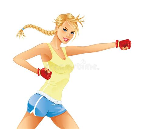 Woman Boxing Stock Illustrations 4 792 Woman Boxing Stock