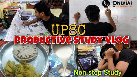 Productive Upsc Study Vlog Hours Study Routine A Day In The Life