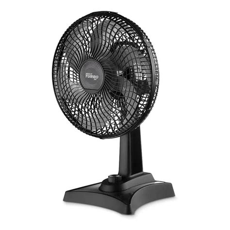 Ventilador Mesa40cm 6 Pas Silencioso E Inclinacao Regulavel Turbo