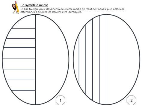 Sym Trie Axiale Les Ufs De P Ques Math Matiques Ce Cm Cm La