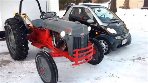 1952 Ford 8n Farm Tractor Vs 2006 Smart Car Cabriolet Youtube