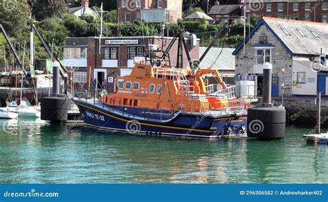 Weymouth S Severn Class Rnli Lifeboat Dorset Uk Stock Footage Video