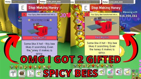 POV You Got Multiple Gifted Spicy Bee Bee Swarm Simulator YouTube