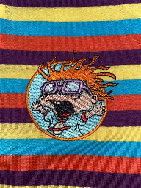 Nickelodeon Rugrats Chuckie T-shirt Unisex Striped Vintage - Etsy