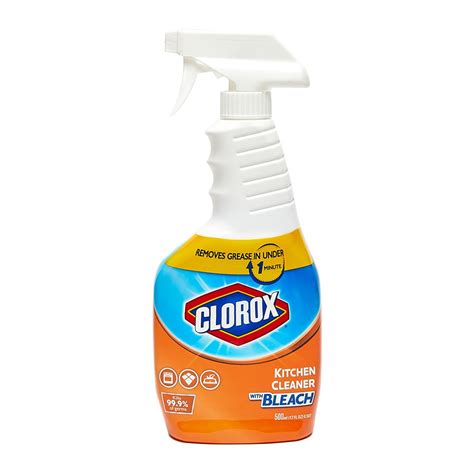 Clorox Kitchen Cleaner With Bleach 17 Fl Oz 500 Ml Kills 999 Of Bacteria And Viruses