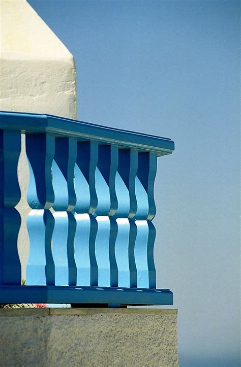 Balustrade Santorin Cyclades Grèce D après photographie ar Flickr