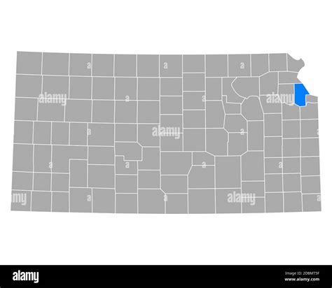 Leavenworth County Map Hi Res Stock Photography And Images Alamy