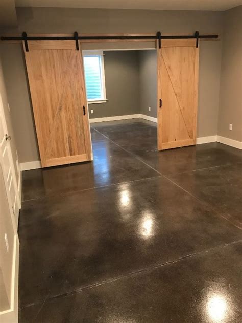 How To Acid Stain Concrete Basement Floor Flooring Ideas