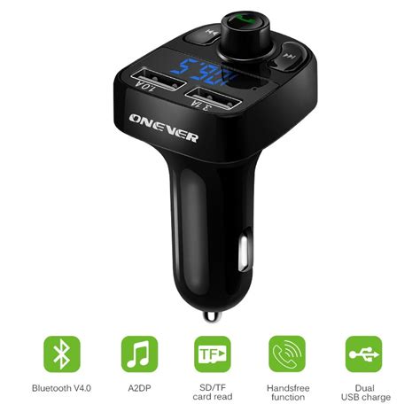 Buy Onever Fm Transmitter X Aux Modulator Bluetooth Handsfree Car Kit