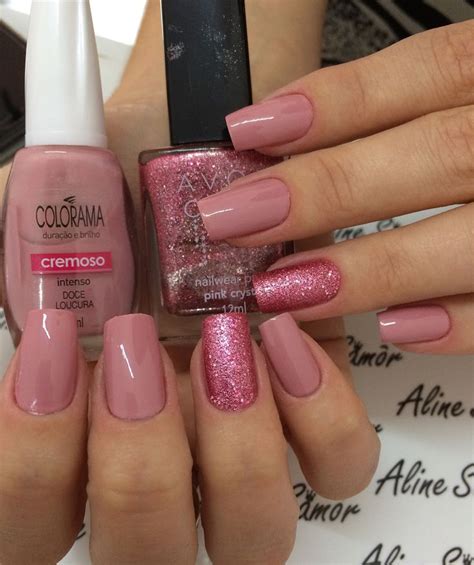 Esmalte Doce Loucura Da Esmalte Colorama E Pink Crystal Da Avon