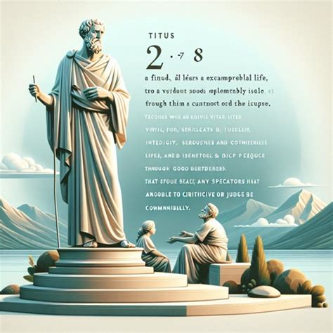 What Does Titus 2 7 Mean Bible Art