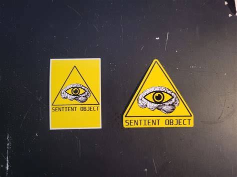 Scp Warning Sign Stickers Etsy