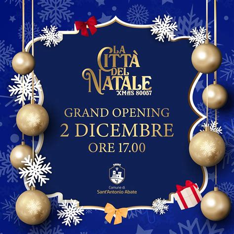 A Sant Antonio Abate Arriva Il Natale Sabato Inaugurazione De La