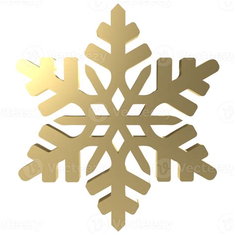 Gold Snowflakes Png 3d Image 13165757 PNG