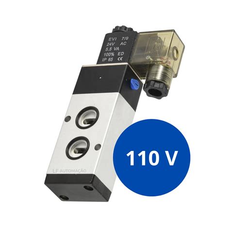 Válvula Solenoide Pneumática Namur 52 Vias 14 110 Vac Lf Automação