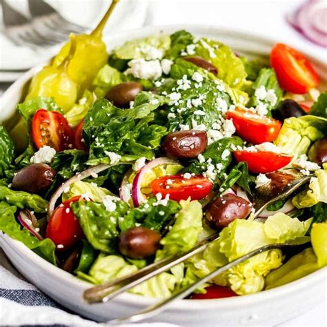 Panera Greek Salad & Dressing {Copycat} | A Reinvented Mom