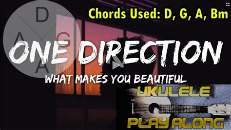 What Makes You Beautiful Key Of D Ukulele Playalong Guitar Chord