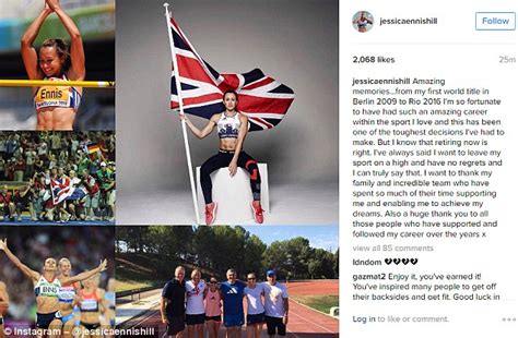 Jessica Ennis Hill Retires From Athletics In One Of Her Toughest Decisions Daily Mail Online