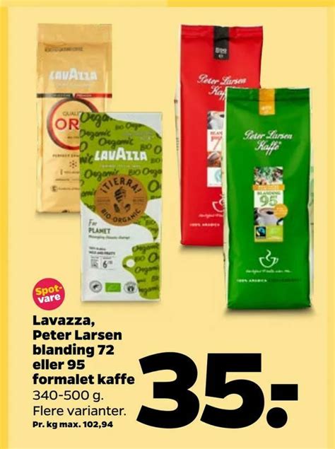 Lavazza Peter Larsen Blanding 72 Eller 95 Formalet Kaffe Tilbud Hos Netto