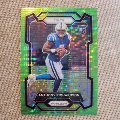 Anthony Richardson Panini Prizm Neon Green Pulsar Rookie Rc