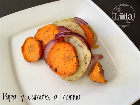 Papas Y Camote Al Horno